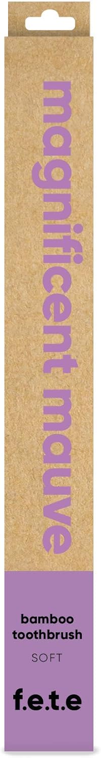 f.e.t.e | Magnificent Mauve Bamboo Toothbrush | Biodegradable & Compostable Handle | Recyclable Soft Bristles | Sustainable | Vegan : Amazon.co.uk: Health & Personal Care