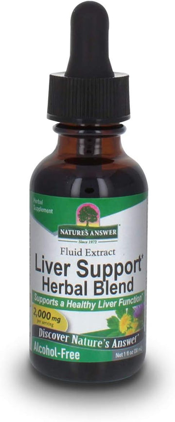 Nature's Answer Alcohol-Free Liver Support 2000mg 1oz | Promotes Liver Function | Natural Cleanser & Detoxifier | Support Overall Well-Being | Gluten-Free | Single Count