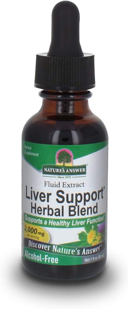 Nature's Answer Alcohol-Free Liver Support 2000mg 1 | Promotes Liver Function | Natural Cleanser & Detoxifier | Support Overall Well-Being | Gluten-Free | Single Count
