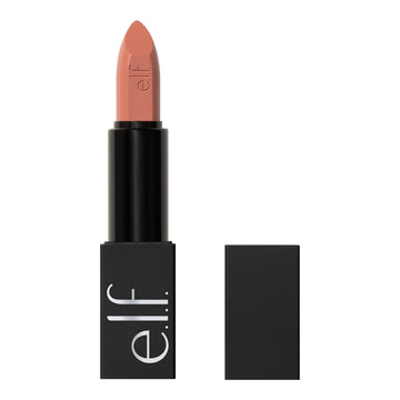 E.L.F. O Face Satin Lipstick, Richly Pigmented, Nourishing & Long-Lasting Creamy Lipstick, Infused With Jojoba, Vegan & Cruelty-Free