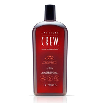 American Crew 3-in-1 Shampoo and Conditioners, 33.8 Fluid Ounce