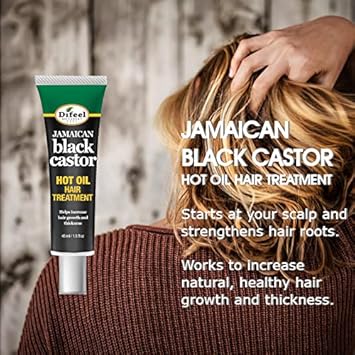 Difeel Hot Oil Hair Treatment With Jamaican Black Castor Oil 1.5 Oz. (Pack Of 2)