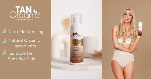 Tanorganic Self Tanning Mousse Fake Tan Certified Organic Natural Vegan 120Ml