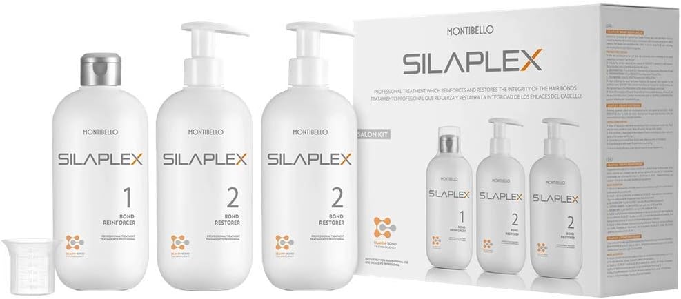 Montibello Silaplex Salon Kit (Bond Reinforcer 500Ml + Bond Restorer 2X500Ml)