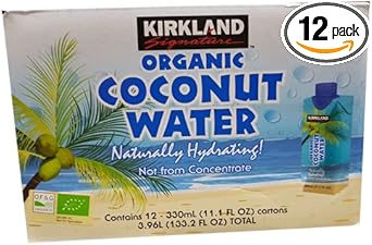 Kirkland Signature Organic Coconut Water 12 X 330Ml