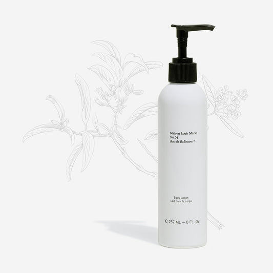 Maison Louis Marie - No.04 Bois De Balincourt Natural Body + Hand Lotion | Luxury Clean Beauty + Non-Toxic Fragrance (7.6 Fl Oz | 225 Ml)
