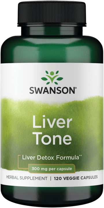 Swanson Liver Tone Liver Detox Formula 300 Milligrams 120 Veg Capsules