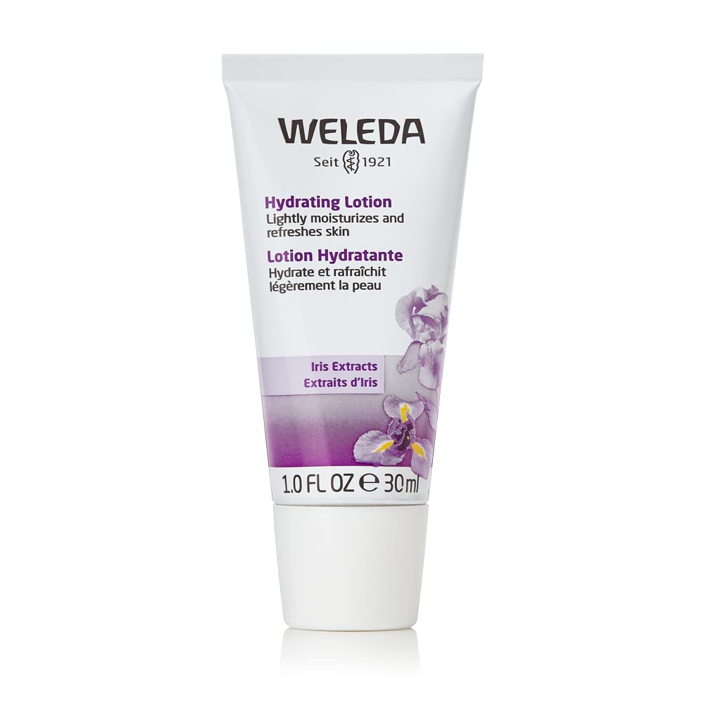 Weleda Hydrating Facial Lotion, 1 Fluid Ounce, Plant Rich Moisturizer with Iris Root Extract and Jojoba Seed Oil