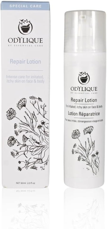 Odylique Repair Lotion | 100% Natural For Sensitive Itchy Skin 200Ml | With Soothing Aloe & Calendula | Moisturiser For Stressed Skin