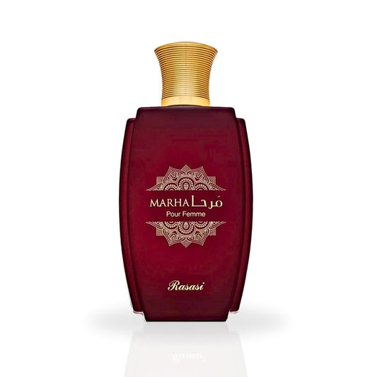 Rasasi Marha Eau De Parfum Spray 100Ml (3.38 Oz) Long Lasting Arabian Perfume For Men With Aromatic, Warm And Floral Notes - Captivating And Luxurious Masculine Fragrance For Day-To-Night Wear