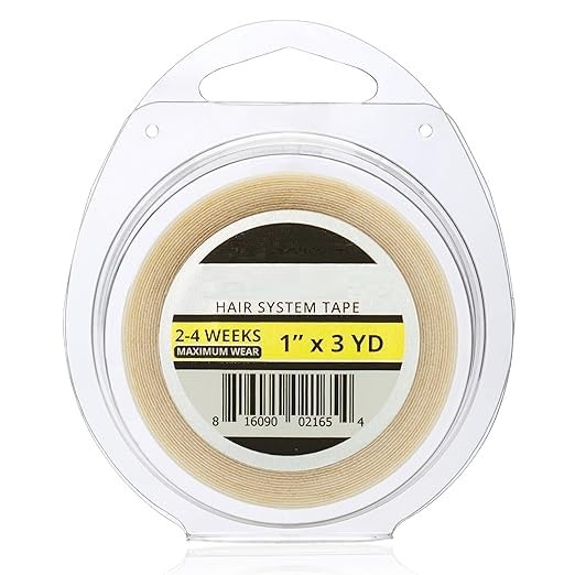 INFINIBYTE Extended Hold Double-Sided Wig Tape | Water-Resistant Hair System Tape for All Weather | Lasts Up to 4 Weeks | 1 Inch x 3 Yards