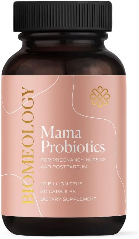 Probiotics for Pregnancy, Postpartum, and Breastfeeding | Supports Digestive and Immune Health for Mom and Baby | Morning Sickness Relief | Take with Prenatal Vitamins | 30 Capsules