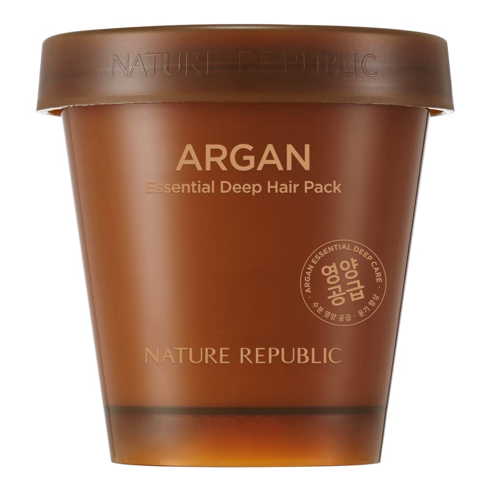 Nature Republic Argan Essential Deep Care Hair Pack, 200 Ml / 6.76 Fl Oz