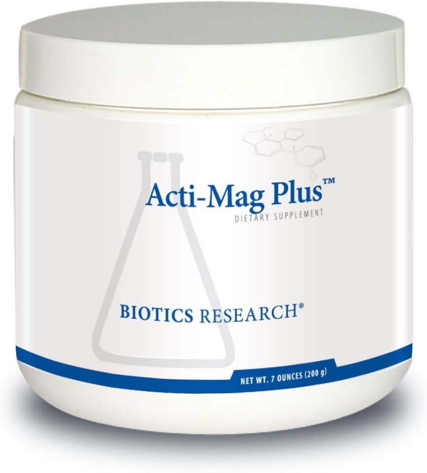 Biotics Research Acti Mag Plus Highly Bioavailable Powdered Magnesium Formula, 4Mg Mg/Serving, Optimizes Stress Response, Promotes Relaxation, Healthy Energy Levels, Muscular Comfort 7 Oz