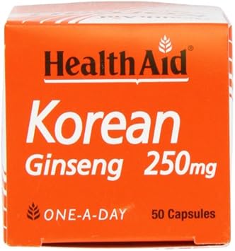 HealthAid Korean Ginseng 250mg 50 Capsules : Amazon.co.uk: Health & Personal Care