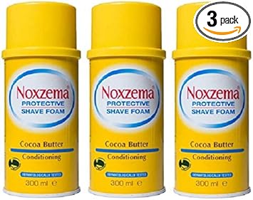 3X Noxzema Shaving Foam Cream With Cocoa Butter 300Ml