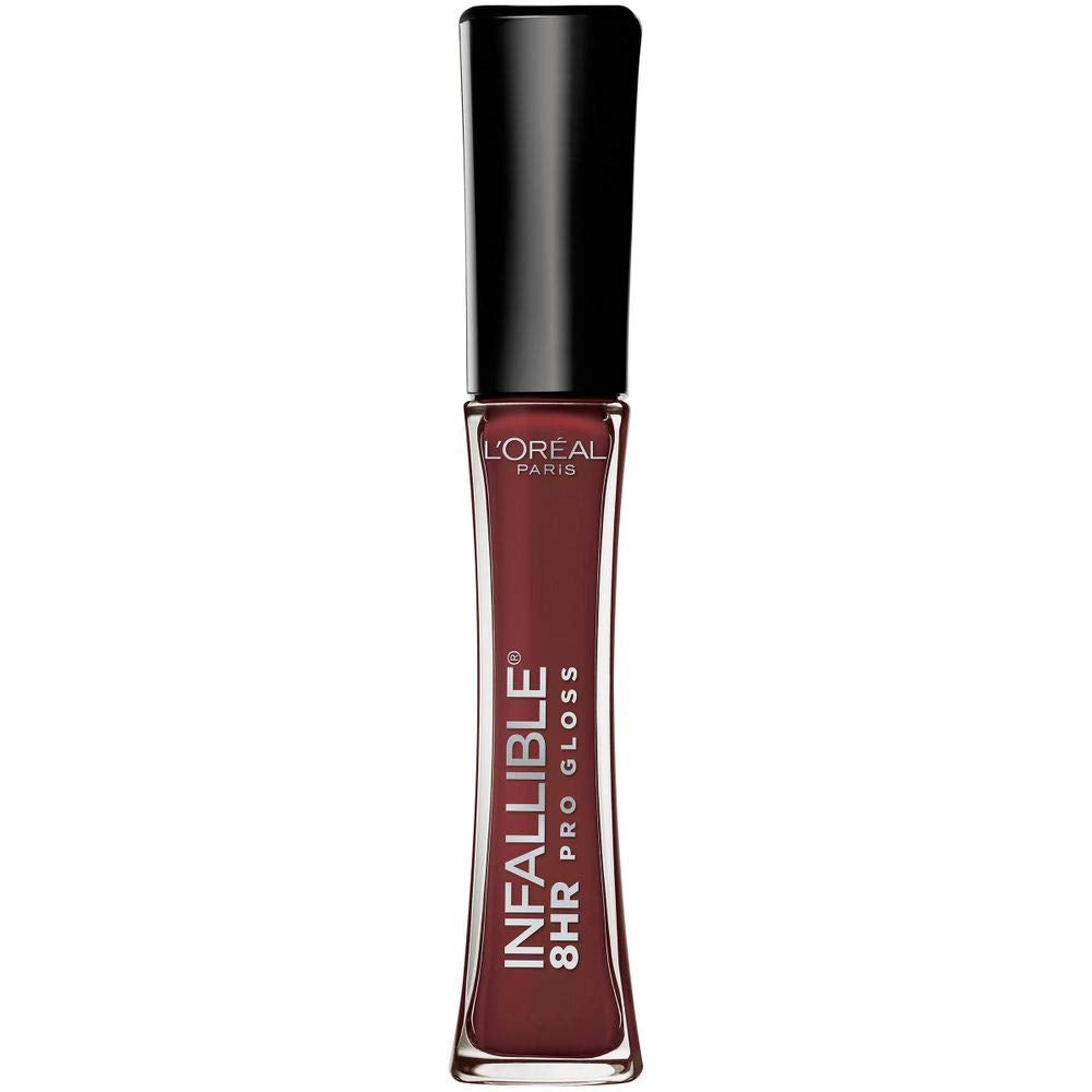 L’Oreal Paris Makeup Infallible 8 Hour Hydrating Lip Gloss, Raisin, 0.21 Fl Oz