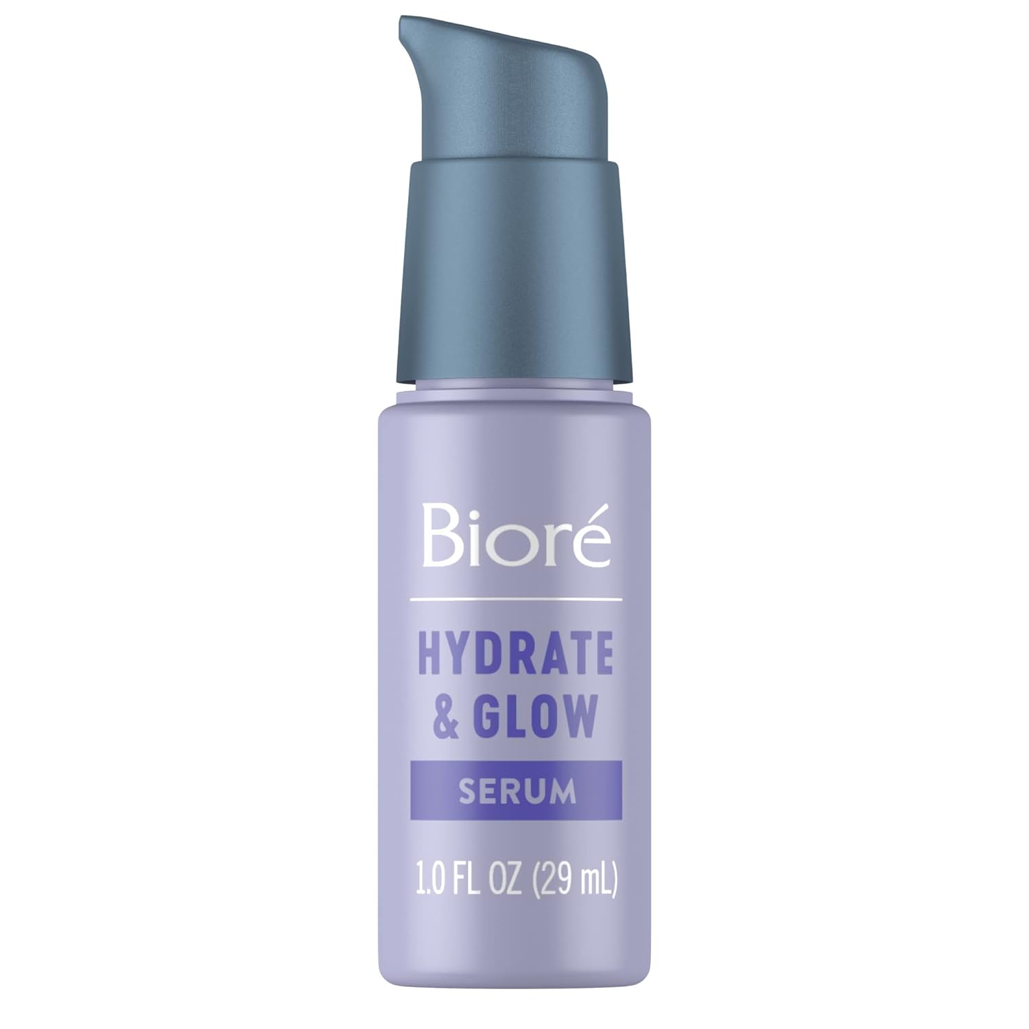 Bioré Hydrate & Glow Face Serum For Dry, Sensitive Skin With Hyaluronic Acid, Coconut Water And Prebiotics, Dermatologist Tested Face Serum, Fragrance Free, Not Tested On Animals, 1 Oz Bottle