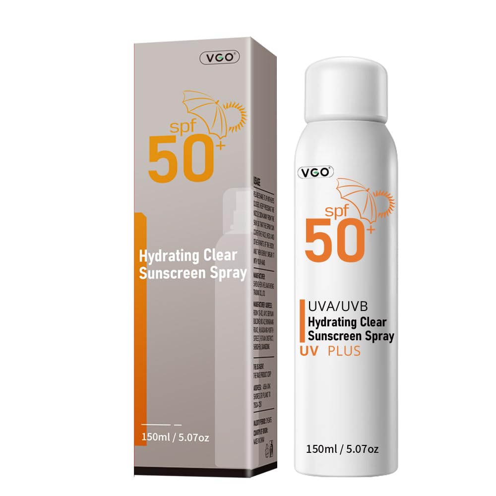 Vgo Sunscreen Spray Spf 50, Spectrum Uva/Uvb Protection, Moisturizing And Lightweight, Non-Greasy Water Resistant Body Sunscreen Mist, 5.07 Oz