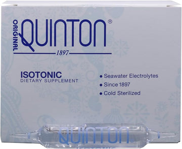 Original Quinton Isotonic Solution With Sea Water Minerals + Alpine Spring Water - Liquid Hydration, Electrolyte + Multi Minerals Supplement (30 Single Serving Vials)