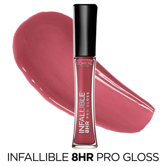 L'Oréal Paris Makeup Infallible 8 Hour Hydrating Lip Gloss, Bloom, 0.21 Fl Oz