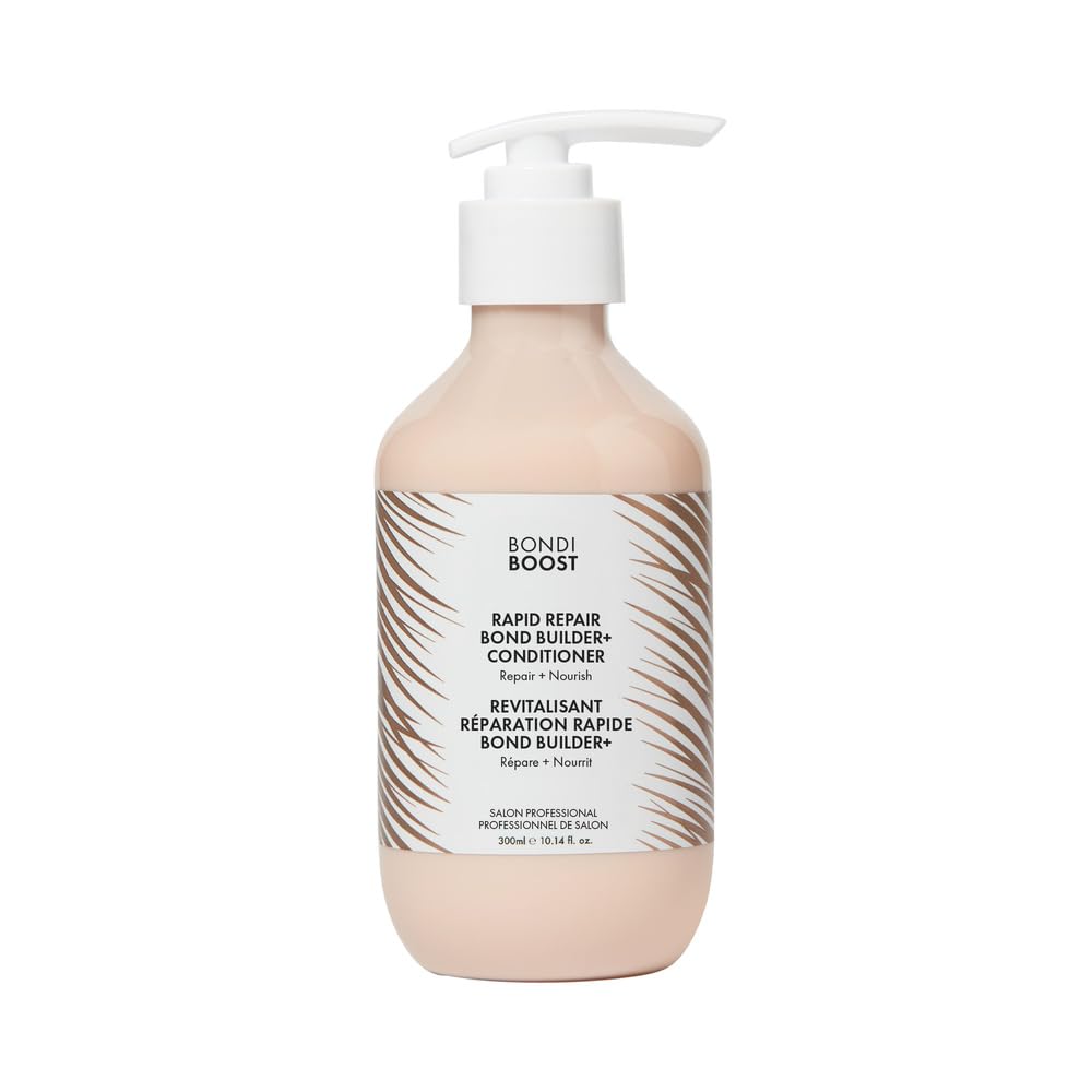 Bondiboost Rapid Repair Bond Builder + Conditioner For Damaged Hair [10.14 Fl Oz], Strengthen + Hydrate + Restores Hair Health With Deep Conditioning Treatment