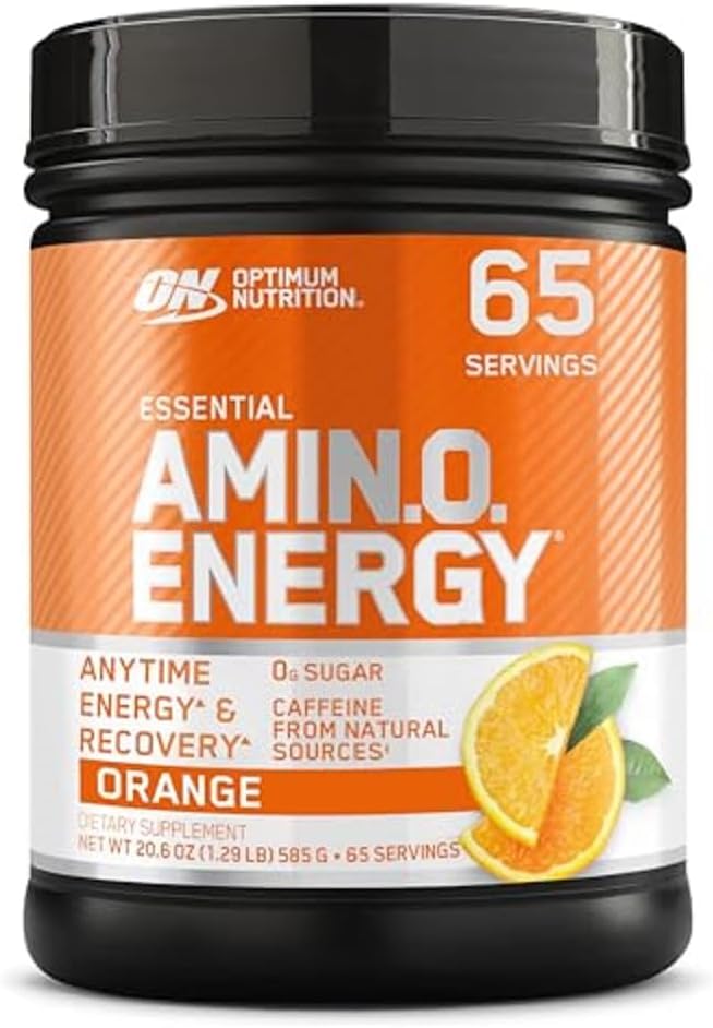 Optimum Nutrition Amino Energy - Pre Workout With Green Tea, Bcaa, Amino Acids, Keto Friendly, Green Coffee Extract, Energy Powder - Orange Cooler, 65 Servings(Packaging May Vary)