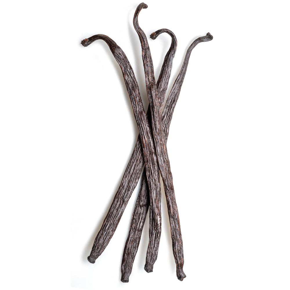 10 Burundi Vanilla Beans Whole Grade A Vanilla Pods For Homemade Vanilla Extract, Baking, Ice Cream, Flavoring, & Vanilla Powder