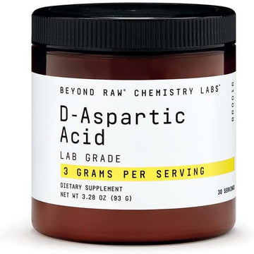 Beyond Raw Chemistry Labs D-Aspartic Acid Powder | Muscle Development And Recovery | 30 Servings