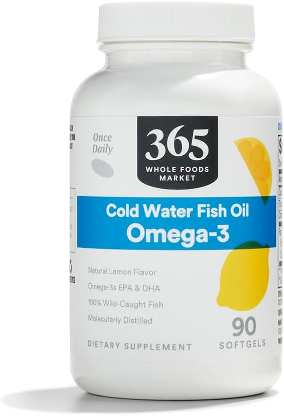 365 By Whole Foods Market, Omega 3 Lemon Flavored, 90 Softgels