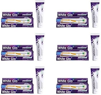 White Glo 2-In-1 Whitening Toothpaste With Mouthwash, 100 Ml, Pack Of 6