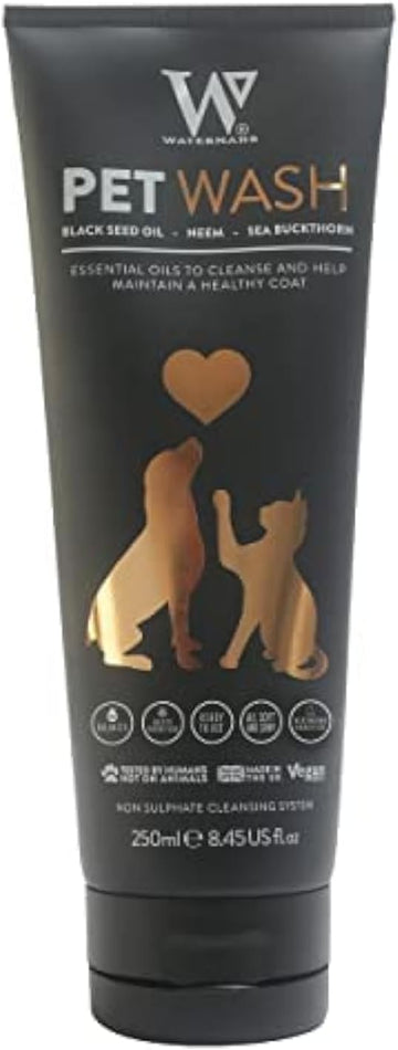 Watermans 4-In-1 Skin Calming Pet Shampoo For Dogs – Cleans, Conditions, Detangles, & Skin Health With Powerful Bubblegum Sent For Smelly Dogs - Pet Friendly Formula