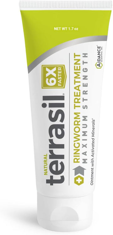 Terrasil Ringworm Treatment For Humans – Antifungal Ringworm Cream For Adults & Kids, Clinically Proven 1% Clotrimazole Cream, Treats Most Ringworm Infections, Soothing Relief Of Itchy Skin (0.5Oz)