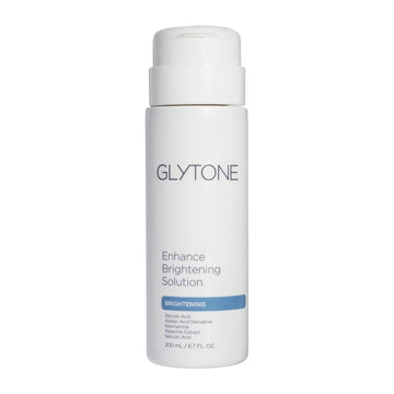Glytone Enhance Brightening Solution - Glycolic Acid, Azelaic Acid, Niacinamide, Malachite Extract - Prep Skin, Brighten & Unclog Pores - 6.7 Fl. Oz