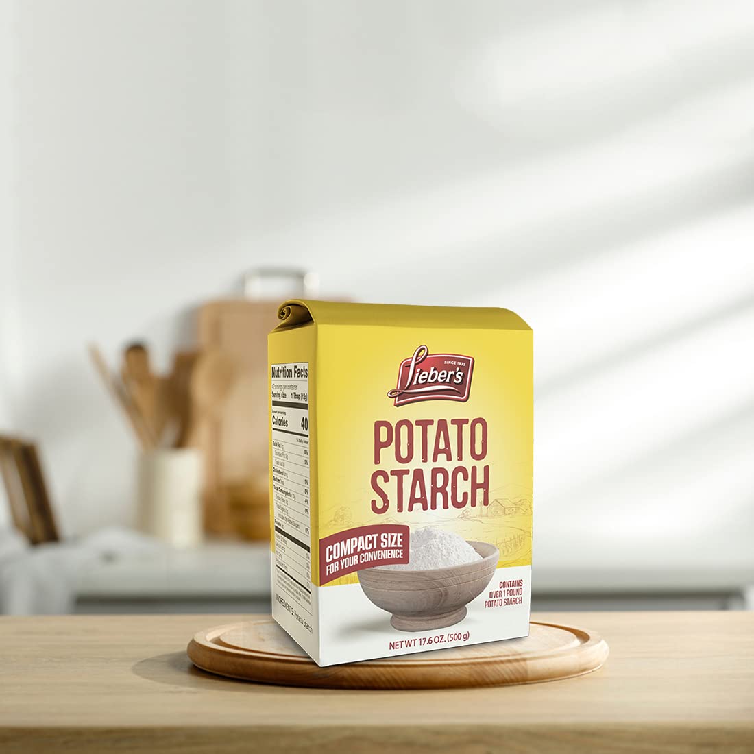 Lieber’S Potato Starch – 17.6Oz Gluten Free Potato Flour For Baking – Premium Non-Gmo Thickener For Sauces, Soups – 42 Servings – Vegan Friendly – Compact Size : Grocery & Gourmet Food