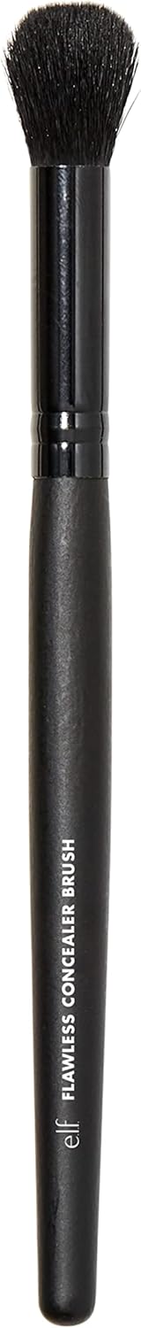 E.L.F., Flawless Concealer Brush Soft Synethic Rounded Versatile Covers Conceals Contours Highlights Blends Wet Or Dry Product Easy To Clean, 1 Count