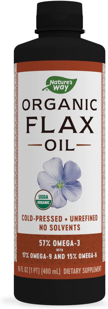 Nature'S Way Premium Organic Flax Oil, 16 Fl. Oz