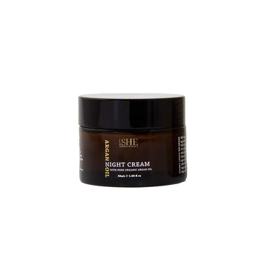 She Aromatherapy Argan Oil Night Cream 1.69Fl Oz - Nourishing And Hydrating, Smooths, Soothes And Softens, Organic Argan Oil, Vitamin E. Australian Made