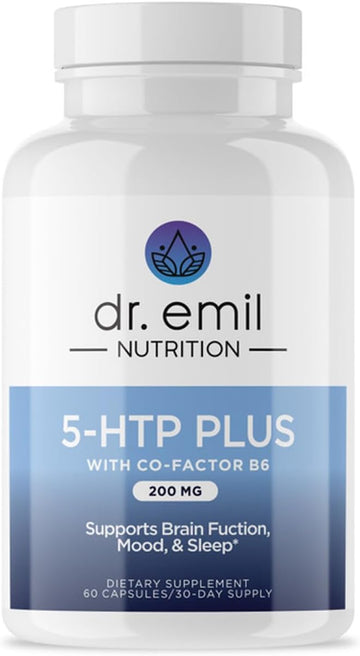 Dr. Emil Nutrition 200 Mg 5-Htp Plus With Sam-E To Maintain Normal Healthy Sleep And Create A Sense Of Wellbeing - 5Htp Supplement With Vitamin B6