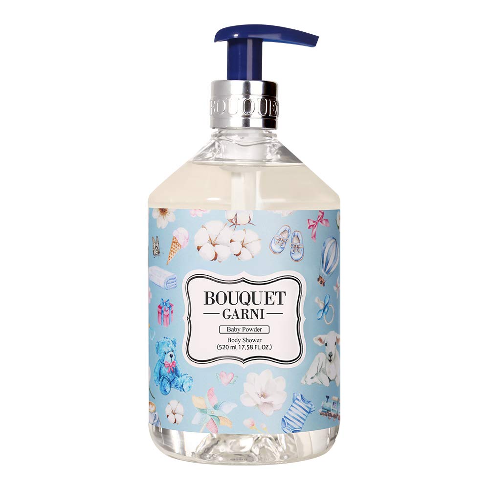 Bouquet Garni Body Shower Baby Scent Fragrance - Gentle Cleaning, Skin Care, Long-Lasting Fragrance (Containing Tea Tree And Centella Asiatica Cica Extract) - 17.6 Oz