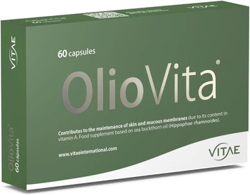 Vitae Oliovita | 100% Sea Buckthorn Oil (Rich In Omega7) | Hydration, Nutrition And Regeneration Of Skin | The Hydration Revolution | Antioxidant | Cellular Aging | Skincare | 60 Capsules