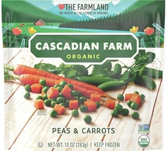 Cascadian Farm Organic Peas & Carrots, Non-GMO, Frozen Vegetables, 10 oz. Bag