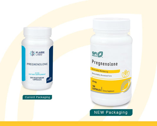 Klaire Labs Pregnenolone - Hormonal Balance, Mood & Energy Support - 25mg Derived from Wild Yam - Bioavailable & Micronized to Support Enhanced Absorption - Hypoallergenic (100 Capsules)