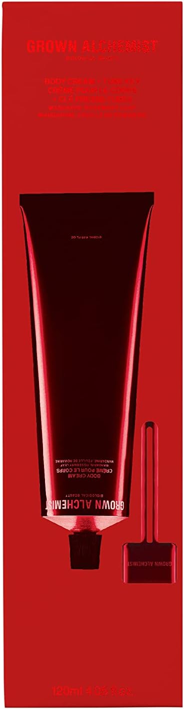 Grown Alchemist Body Cream & Tube Key - Mandarin, Rosemary Leaf, Bioactive Natural Body Skin Care - Deeply Hydrating Moisturiser, Sooth Dry Skin, Firming, Skin Tightening Cream Body Lotion 120 Ml