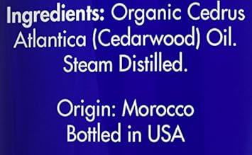 Organic Cedarwood Essential Oil By Zongle – 100% Pure Natural, Therapeutic Grade, Premium Quality For Hair Growth, Aromatherapy & Topical Use – 1 Oz