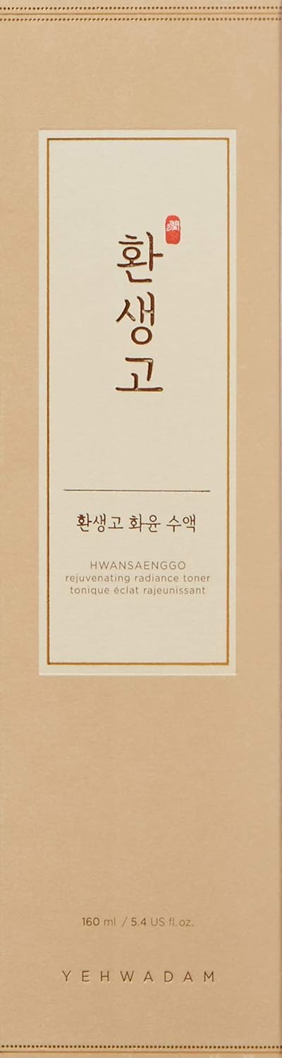 The Face Shop Yehwadam Hwansaenggo Rejuvenating Radiance Toner | Ultra-Moisturizing Toner For Rich Glowing Skin | Anti-Aging Moisturizing Line For Extreme Smooth & Radiant Skin, 5.4 Fl Oz