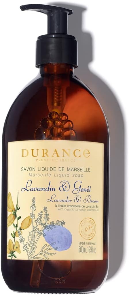 Durance Lavender & Broom Marseille Liquid Soap 500ml – Paraben-Free Hand & Body Wash With Olive Oil & Red Rice Extract – Vegan Friendly Shower Gel : Amazon.co.uk: Beauty