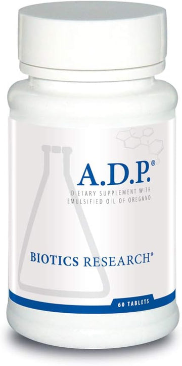 Biotics Research A.D.P. - Oil Of Oregano, Patented Formula, Micro-Emulsion Technology, Sustained Release For High Absorption, Gi Health. 60 Tablets