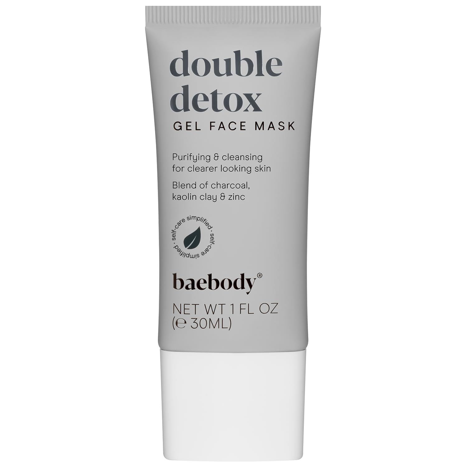 Baebody Double Detox Mud Mask Charcoal Pore Mask, Purifying Charcoal Face Mask, Women/Mens Blackhead Remover Mask, Acne Face Mask, Pore Cleansing Mask