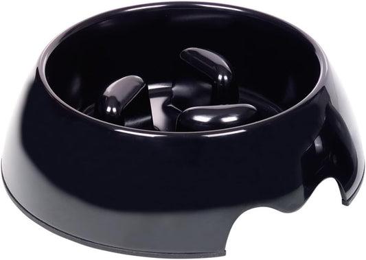 Nobby Anti-Gulping Bowl, 22 x 7.5 cm, Black :Pet Supplies
